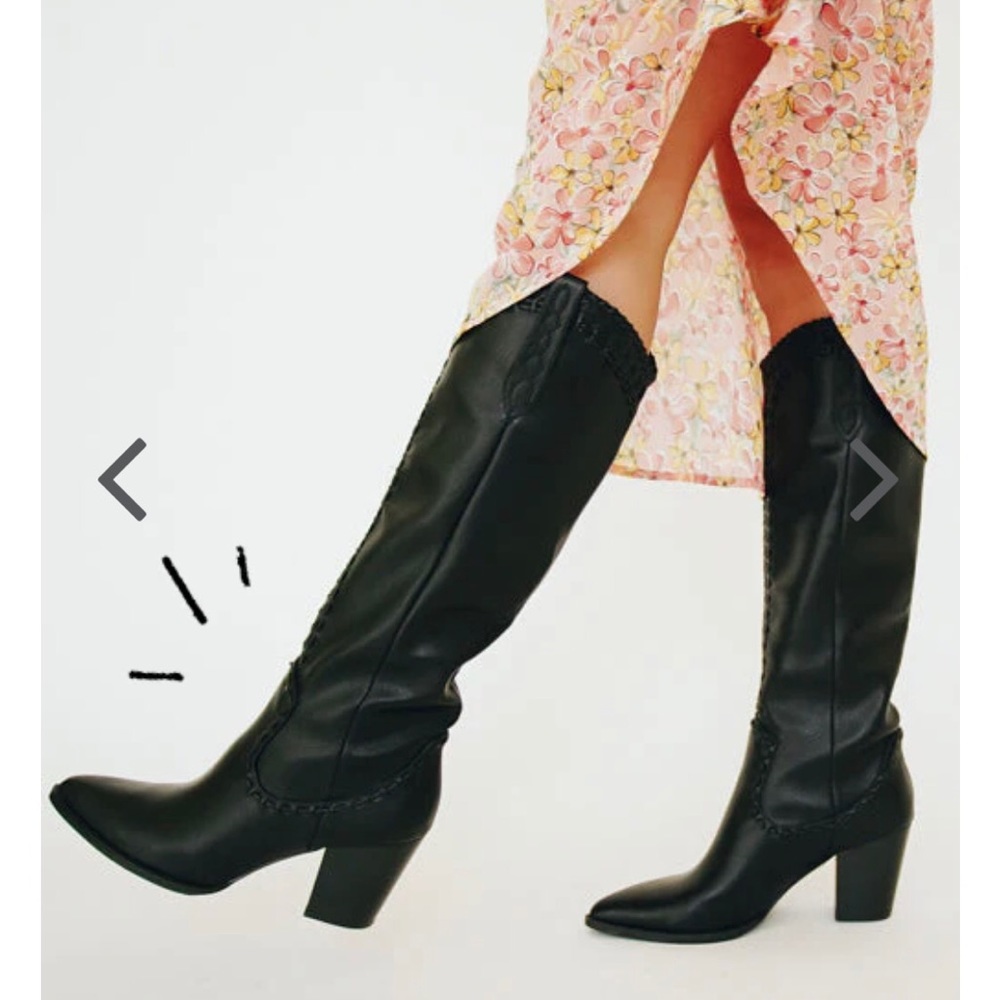 Verge girl Billini black cowboy finley boots